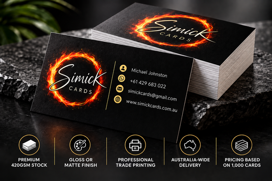 Business Cards – Trade Printed & Delivered Australia-Wide